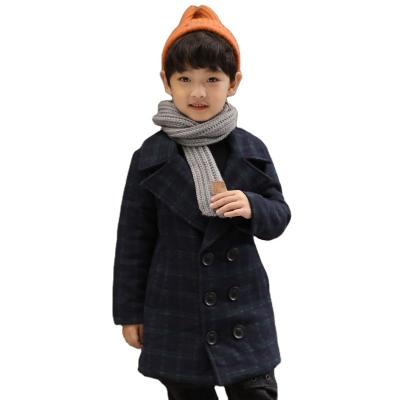 China New Korean Thick Woolen Coats Autumn Boys Woolen Coat Windbreaker Children's Breathable Clothing for sale