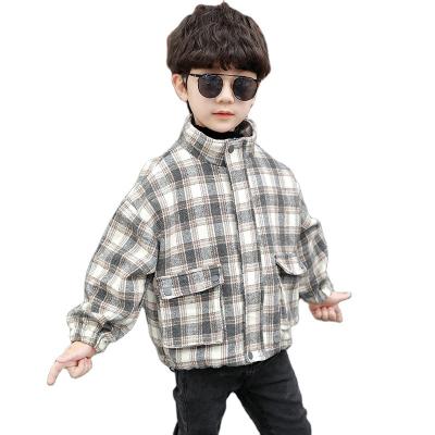 China Breathable Boys Winter Clothes 2020 New Style Children Boys Small Woolen Short Jacket for sale