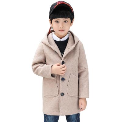 China Anorak 2020 Autumn Mid Length Kids Clothes Boys Breathable Woolen Coats for sale