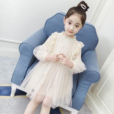 China High-grade Princess Girls Autumn Lace Dress Breathable Classical Explosion Children's Children's Dress for sale