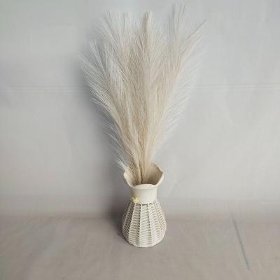 China Hot Sale Eco-friendly Material VPX1109 Amazon 45cm Artificial Pampas Grass Plant Small Pampas Grass For Wedding Decoration for sale