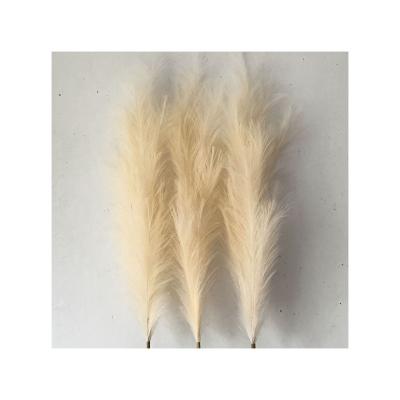 China The Large Bouquet VPX737 Silk Artificial Pampas Grass Decor Hot Selling Artificial Pampas Grass 45cm Plume Faux Pampas Grass Short for sale