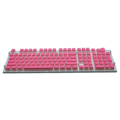 China 108 PBT 104 milk cream pudding keycap hotspot skin double pudding translucent keytop mechanical keyboard skin double hit for sale