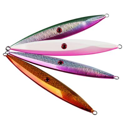 China Cheap Slow Price Metal Jig Lead Fishing 100g 150g 200g 1pc Lead Lure Luminous Groundbait 4 Color Hard Swimbait For Deep Fishing Tackle for sale