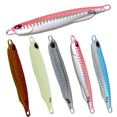 China Hot Sale 40g /60g Bait Jig Fishing Lure Metal Artificial Jigging Jig Fishing Lures SP-YJ-T-067 for sale