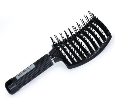 China Waterproof Professional Hairdressing Styling Tools Hair Straightener Brush Massage Detangle Anti-static Hair Brush for sale