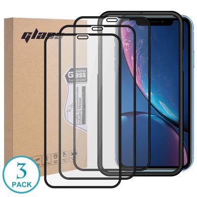 China 3 Pack Ultrathin 2 Pack 9D 9H 0.3mm Full Glue Cover Tempered Glass Film Clear Screen Protectors For iPhone xr xs 12 11 13 pro 8 7 Max X for sale