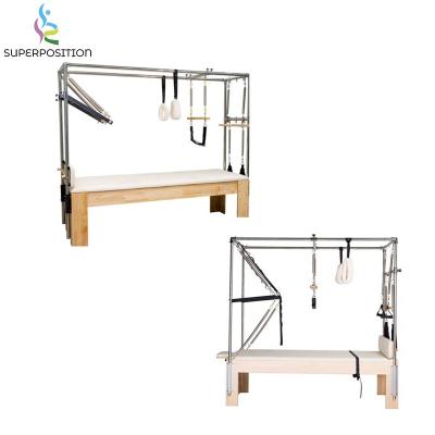 China 200kg gym oem logo training wooden commercial yoga fitness pilates cadillac reformer for sale