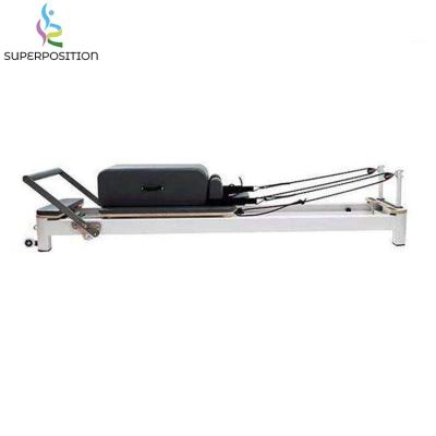 China 200kg Commercial Gym Metal Fitness Equipment Machine Allegro White Aluminum Pilates Reformer for sale