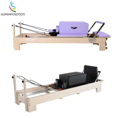 China OEM 200kg color logo fitness home ues equipment pilates reformer wooden training bed for sale for sale