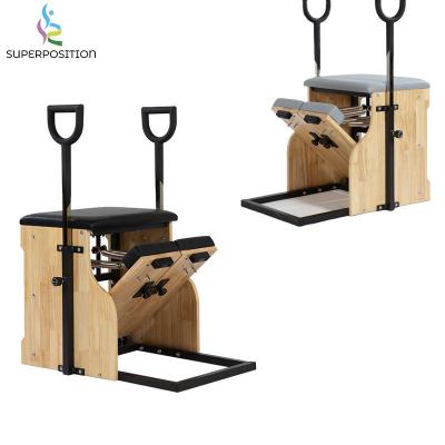 China Natural stable stability fitness center gym beech wunder pilates pilates combo chair for sale