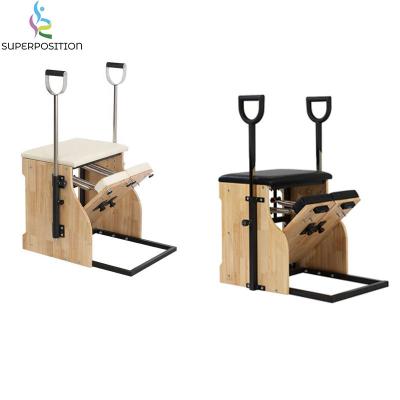 China Durable professional fitness center wooden exercise yoga gym fitness training wunda chair for pilates for sale