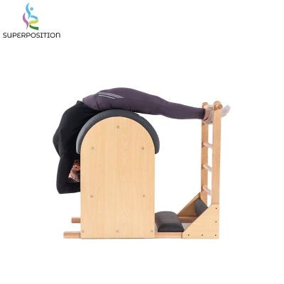 China Fitness center exercise gym fitness yoga equipment reformer pilates beech wood ladder barrel for sale