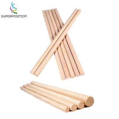 China Natural durable maple Helped yoga oak Home use wooden reformer props wooden pilates stick for sale