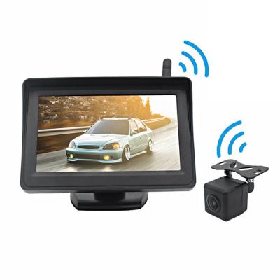 China 4.3 Inch Monitor Stand Car Camera Radio Wireles Built-in Signal Reversing Assist Car Rear View Camera Reverse System for sale