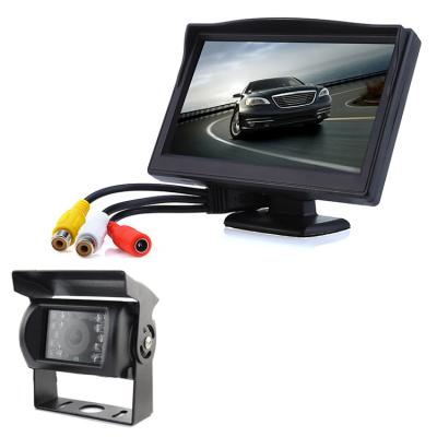 China Parking Reversing Kit 24V Waterproof 5 Inch Display Bus Rear View Camera System for sale