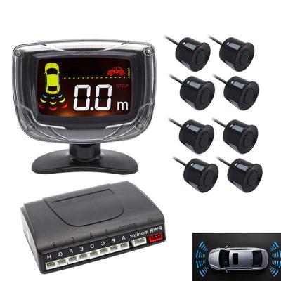 China Front And Rear 8 Parking Aid LCD Display Parking Sensor System zu verkaufen