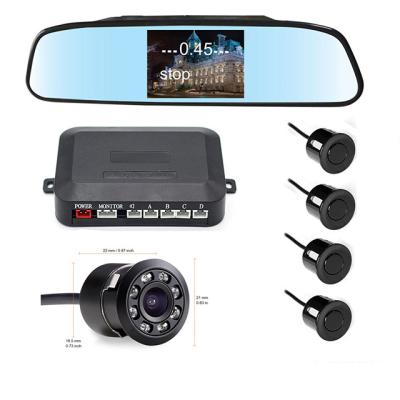 China Car Parking Sensor / Car Reverse Assist PZ604 4.3 Inch Mirror Car Reverse Camera And Parking Sensor à venda