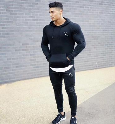 China 2020 Custom Logo Gym Sweater Antibacterial Sportswear Highly Fit Tracksuits For Men Training for sale