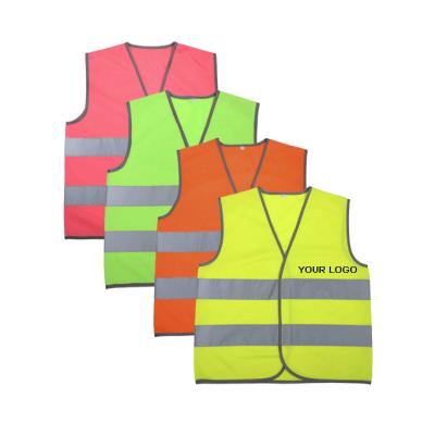 China Viable Custom Wholesale Outdoor High Visibility Kids Safety Vest Reflective 100% Polyester for sale