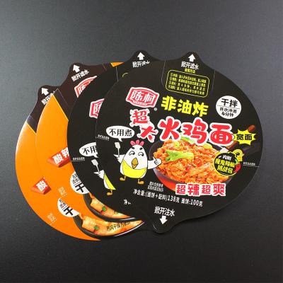 China High temperature resistance Laminate Packaging Film Plastic Aluminum Print Die Cut Piece Film for Instant Noodles for sale