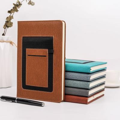 China With pocket; With Pen Holder Office Multifunctional Business a5 PU Leather Journal Notebook With Pocket for sale