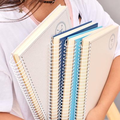 China Wholesale Spiral Spiral Coil Notebook Cover B5 School Stationery Hard Thick Paper Custom for sale