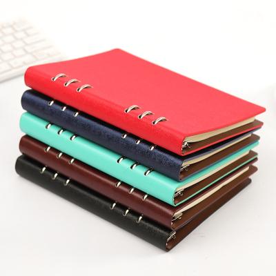 China A4 B5 A5 A6 B7 Waterproof Custom Logo Business Loose Leaf Pu Refillable Leather Diary Notebook for sale