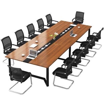 China High Quality Customized Melamine Board Wood Foot Steel Backing Eco-Friendly Table And Conference Chairs for sale