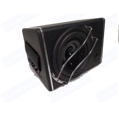 China 10 Inch Square 800W Active Subwoofer Under Seats Slim Bass Speaker Car Audio Underseat Active Powered Subwoofer Universal for sale