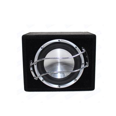 China New Product 10 Inch Square Active Subwoofer 800W Under Seats Slim Bass Speaker Car Audio Universal Active Powered Subwoofer Universal for sale