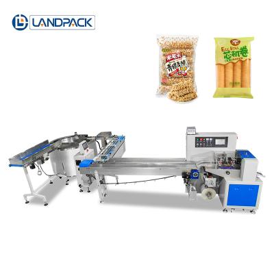 China Full automatic lines machine package horizontal pillow packing machine for cookies for sale