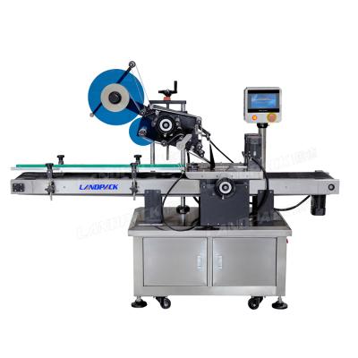 China Automatic flat surface paging labeling machine Medicine food plastic bags sticker labeling with high quality for factory price for sale