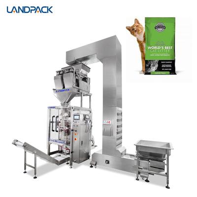 China Landpack Cat litter packaging machine cat litter granule weighing and packaging equipment for sale