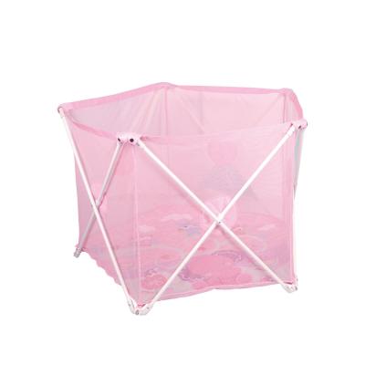 China Baby Playpens Wholesale Children High Activity Kids Play Game Fence Baby Safety Pink Around Foldable Playpen Noise for sale