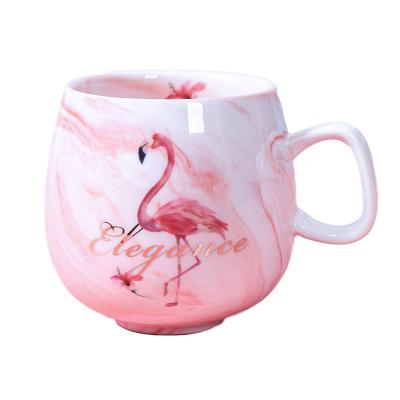 China Disposable Bulk Ceramic Rose Holiday Handmade Ceramic Coffee Cup Mugs 11oz 200ml Korean for sale