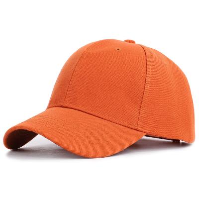 China Customized JOINT baseball gorras cover up adjustable women's solid color orange baseball cap for sale