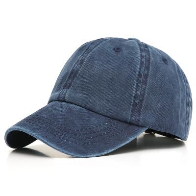 China COMMON custom loose gorras baseball outdoor mesh distressed washed denim OEM adult unisex hat for sale