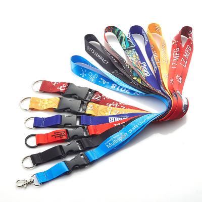 China Eco-friendly Polyester Promotional Bulk Designer NFL Sublimation Lanyards Custom Key Chain Lanyard for sale