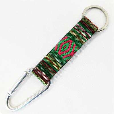 China eco-friendly lanyard jdm webbing short plain short plain fabric lanyards with loose clip for sale