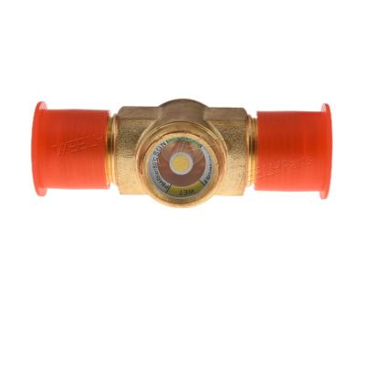 China 5/8 long commercial brass gas flow meter sight glass water gas oil t gas flow meter for sale