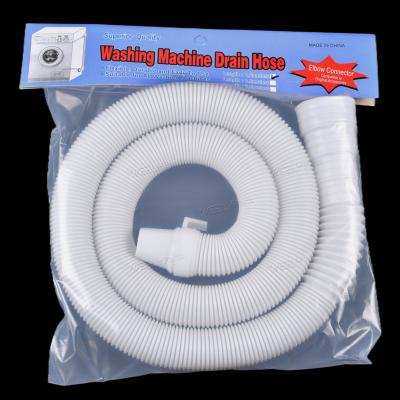 China Household Universal Washing Machine Drain Flexible Tubing Washing Machine Outlet Hose 1.2M Plastic Universal PE Hose for sale