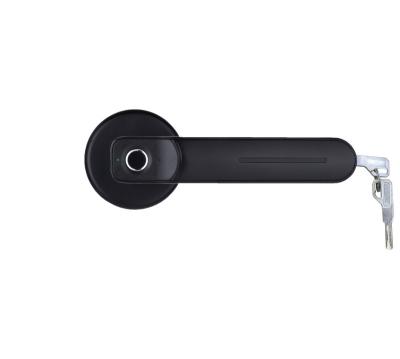 China Economical Home Latch Fingerprint Single Door Lock With Mechanical Key Easy Installation Smart Lock for sale