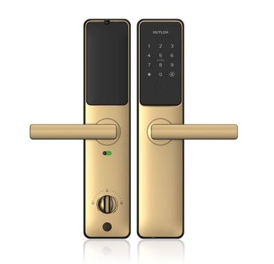 China OEM high quality home brand smart door lock with fingerprint password card and key open big manufacturer smart lock for sale