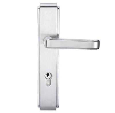 China Home Luxury Satin Nickel Lever Door Leverset Handle Tubular Lever Leverset Lock For Privacy Door Lock for sale