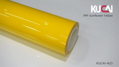 China Sunflower Yellow Colored PPF Film , TPU Material Vehicle Paint Protection Film for sale