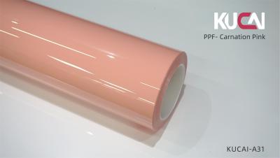 China TPU Carnation Pink Color Car Body Paint Protection Film 7.5Mil Not Yellowing for sale