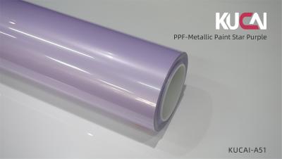 China TPU Metallic Paint Star Purple PPF Film Voor auto, verfbescherming PPF Te koop