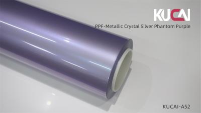 China TPU Metalen Zilver Phantom Purple PPF Autoverf Beschermingsfilm Schramvast Te koop