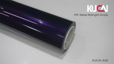 China Metal Midnight Purple gekleurde PPF beschermende film zelfgenezing 7.5 Mil Te koop